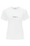 STELLA MCCARTNEY T-SHIRT WITH EMBROIDERED SIGNATURE