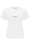 STELLA MCCARTNEY T-SHIRT WITH EMBROIDERED SIGNATURE