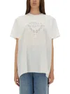 Stella Mccartney Relaxed-fit T-shirt With Lace Insert