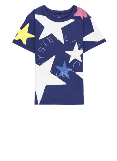 Stella Mccartney Kids' T-shirt With Logo In Blue