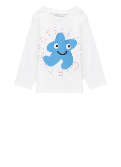 Stella Mccartney Babies' T-shirt With Logo In Gray