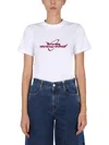 Stella Mccartney T-shirt With Logo Print In White
