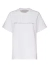 Stella Mccartney Womens Ivory Iconic Logo-print Cotton-jersey T-shirt In Pure White