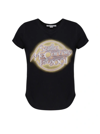 Stella Mccartney T-shirt With Print In Black