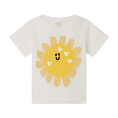 Stella Mccartney Babies' T-shirt With Print In Cream