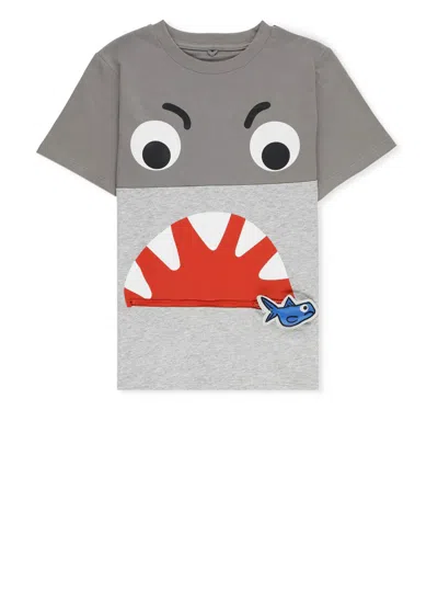 Stella Mccartney Kids' T-shirt With Print In Grey