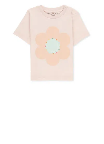 Stella Mccartney Babies' T-shirt With Print In Pink