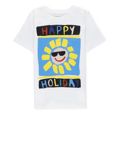 Stella Mccartney Kids' T-shirt With Print In White