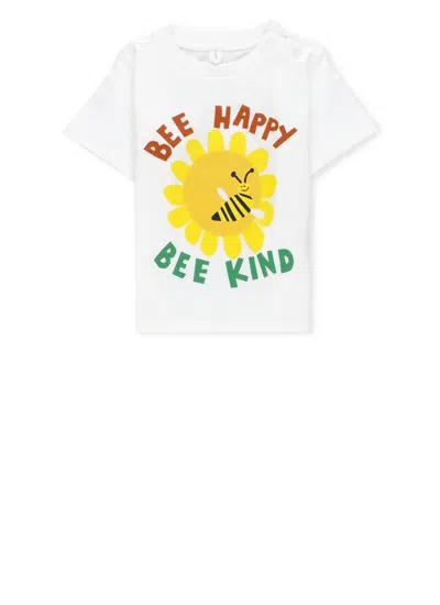 Stella Mccartney Babies' T-shirt With Print In White
