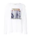 Stella Mccartney T-shirt With Round Neck And Long Sleeves In White