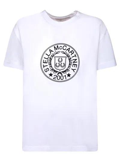 Stella Mccartney Classic White T-shirt With Logo Print