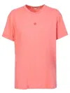Stella Mccartney Embroidered Detail Crewneck T-shirt With Short Sleeves In Pink