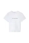 Stella Mccartney Stella Mc Cartney White Crew Neck T Shirt With Logo In White