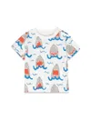 Stella Mccartney All-over Shark-print T-shirt In Multicolour