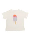 Stella Mccartney Girl's Ice Cream Logo-print Graphic T-shirt In White