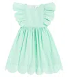 Stella Mccartney Taffeta Dress In Greenish
