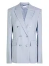 Stella Mccartney Tailored Double-breasted Jacket In Blue