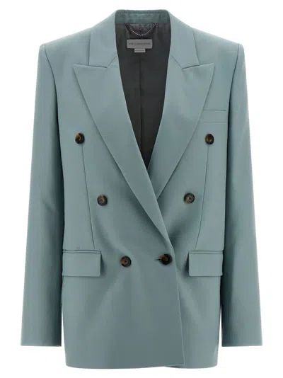 STELLA MCCARTNEY TAILORED DOUBLE-BREASTED WOOL BLAZER WITH PEAK LAPELS