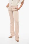 Stella Mccartney Tailored Low-waist Pants With Slim Fit In Beige