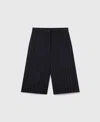 Stella Mccartney Tailored Pinstripe Wool Shorts In White