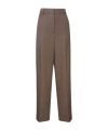 Stella Mccartney Wool Trousers In Brown
