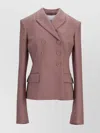 Stella Mccartney Canvas Tailoring Db Fitted Jacket In Pink