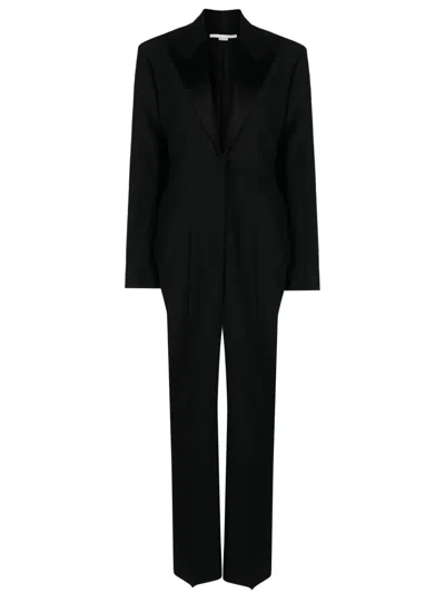 Stella Mccartney Stella Mc Cartney Wool Tuxedo Jumpsuit In Black
