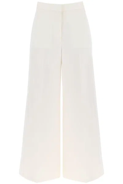 Stella Mccartney Stella Mc Cartney Tailored Wool Trousers In White,neutro