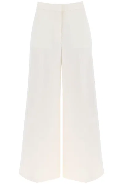 Stella Mccartney Stella Mc Cartney Tailored Wool Trousers In White,neutro