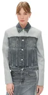 Stella Mccartney Tailored Panel Jacket Adjustable Straps Design In Gray