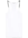 Stella Mccartney Stella Mc Cartney White Tank Top With Chain Straps In White