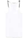 Stella Mccartney Stella Mc Cartney White Tank Top With Chain Straps In White