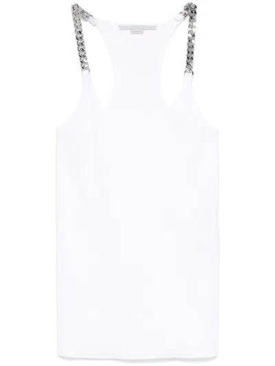 STELLA MCCARTNEY STELLA MCCARTNEY TANK TOP WITH CHAIN INSERTS