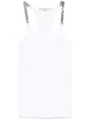 Stella Mccartney White Tank Top With Chain Straps In White