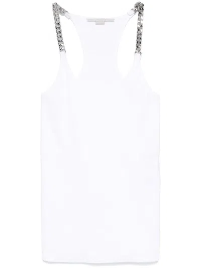 STELLA MCCARTNEY STELLA MCCARTNEY TANK TOP WITH CHAIN INSERTS