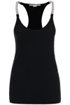 Stella Mccartney Sleeveless Top With Chain-link Detailing In Black (black)
