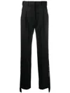 Stella Mccartney Tape Detail Straight Trousers In Black
