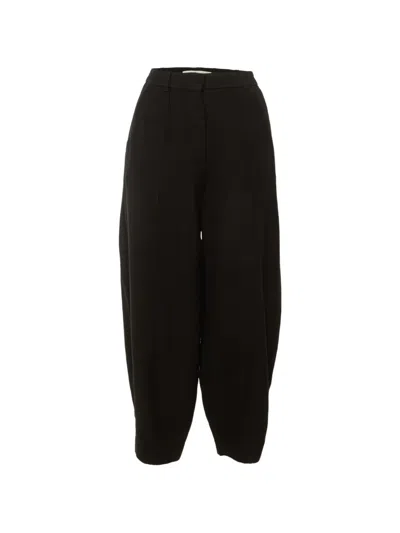 Pre-owned Stella Mccartney Tapered Cady Trousers In Black