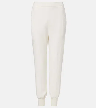 Stella Mccartney Tapered Jersey Sweatpants In White