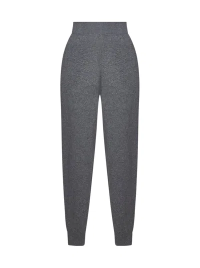 Stella Mccartney Tapered Leg Knitted Trousers In Grey