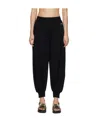 Stella Mccartney Black 3d Metallic Shiny Logo Lounge Pants In Black