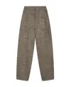Stella Mccartney Tapered-leg Wool Trousers In Green