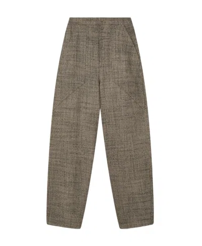 Stella Mccartney Tapered-leg Wool Trousers In Green