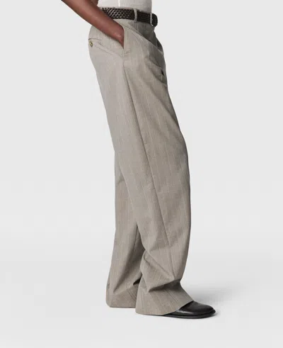 Stella Mccartney Tapered Slim-leg Pinstripe Trousers In Gray