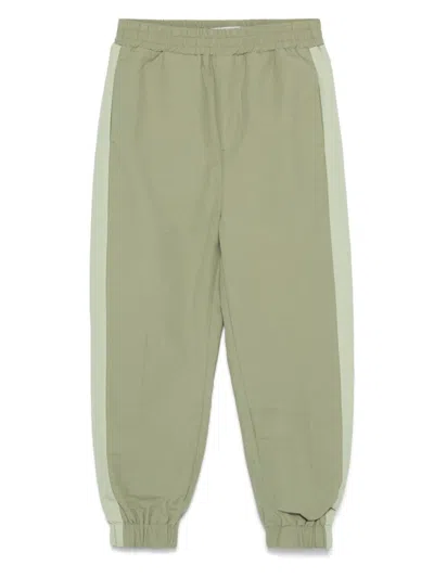 Stella Mccartney Kids' Tapered Track Pants In Green