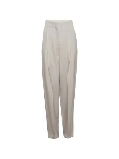 Pre-owned Stella Mccartney Tapered-leg Tailored Trousers In Gray
