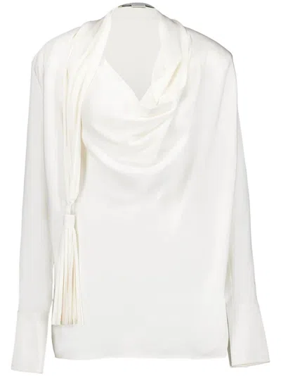 Stella Mccartney Tassel Draped Top In White