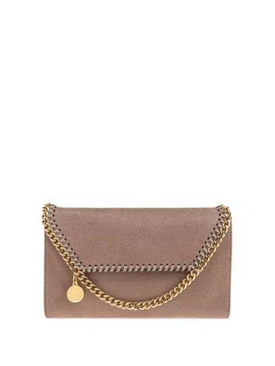 Stella Mccartney Taupe Falabella Crossbody Bag In Purple