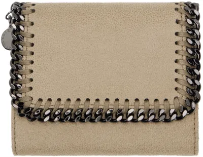 Stella Mccartney Taupe Falabella Tri-fold Wallet In 2902 Light Khaki