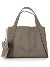 Stella Mccartney Logo Tote Bags Dual Handles In Brown